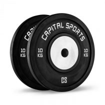 Capital Sports Inval, súťažné bumper kotúče, hliníkové jadro, pár 2 x 10 kg