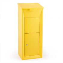Waldbeck Postbutler Paketbox poštová schránka na balíky stojaca poštová schránka žltá