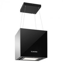 Klarstein Kronleuchter, 600m³/h, čierny, stropný odsávač pár, závesný, LED, sklo, zrkadliace strany