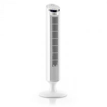 OneConcept Blitzeis, stĺpový ventilátor, 50 W, 45° oscilácia, biely