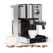 Klarstein Passionata 20 kávovar na výrobu espressa, 20 bar, cappuccino, mliečna pena, strieborná far...