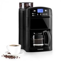 Klarstein Aromatica kávovar, mlynček, 10 šálok, sklená kanvica, aróma+, čierna farba