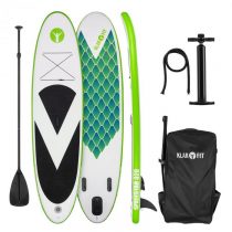Klarfit Spreestar 320, nafukovací paddleboard, SUP-Board-Set, 320x12x81 cm, zelená farba