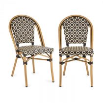 Blumfeldt Montbazin BL, bistro stolička, možnosť ukladať stoličky na seba, hliníkový rám, polyratan,...