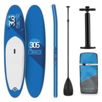 Klarfit Spreestar, nafukovací paddleboard, SUP-Board-Set, 305 x 10 x 77 cm, modrý