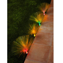 Blancheporte 4 záhradné osvetlenia s optickými vláknami