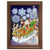 Blancheporte Obrázok na okno "Santa na saniach"