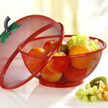Blancheporte 2-dielny košík na ovocie, červená červená