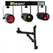 Beamz 3-Some, trojica RGBW LED svetiel, Multibodový laser mikrofón