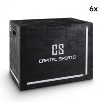 Capital Sports Shineater BK, čierny, set plyoboxov, boxy na skákanie, 3 výšky 20&quot;, 24&q...