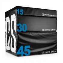 Capital Sports Rookso Set Soft Jump Box, plyobox, čierny, 15/30/45 cm, 3 kusy
