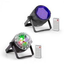 Beamz PLS35, Jellyball sada V5, 4 x 3 W LED diódy, UV Par LED reflektor, PLS20 Blacklight
